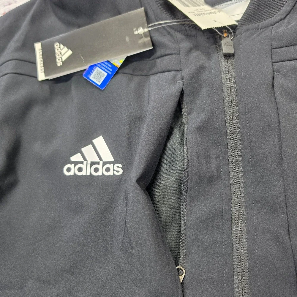 Adidas Urban Bomber Jacket Mens XL Black NWT NC State Wolfpack Aeroready